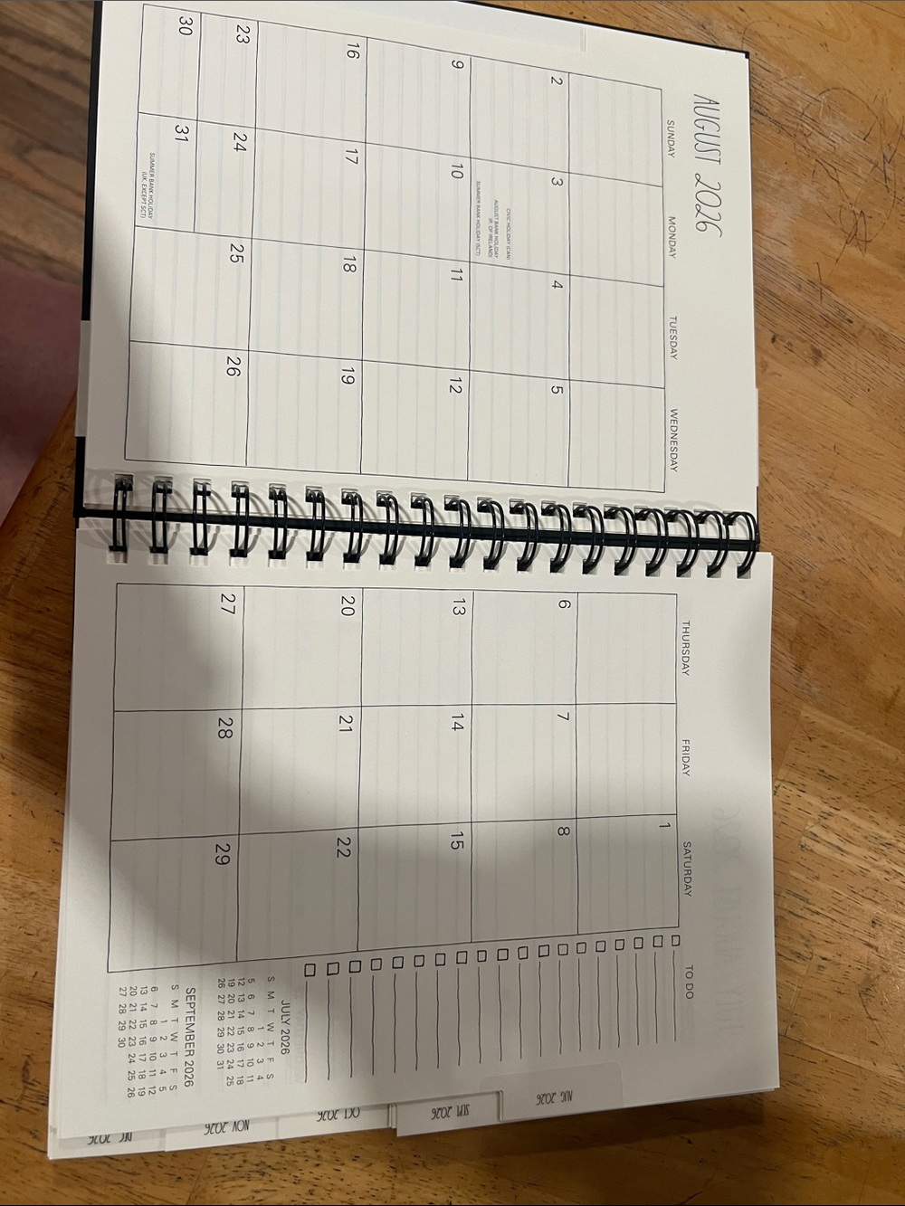Rae Dunn Black & Gold 2027 Bee Spiral Planner - Picture 5 of 5